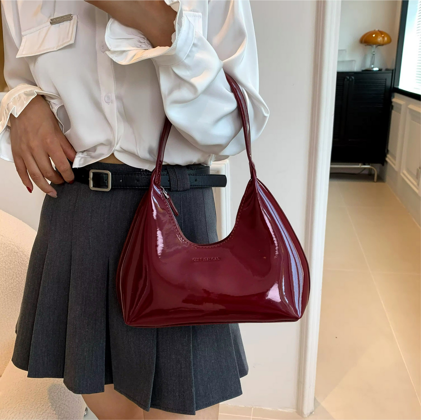 Hochwertige Lackleder Tasche