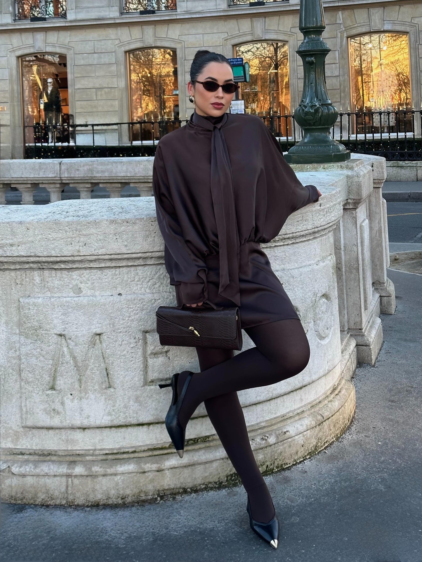 Satin-Kleid