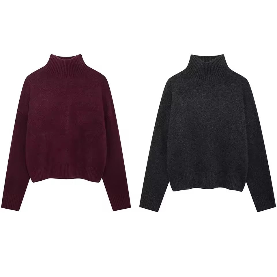 Vintage Rollkragenpullover