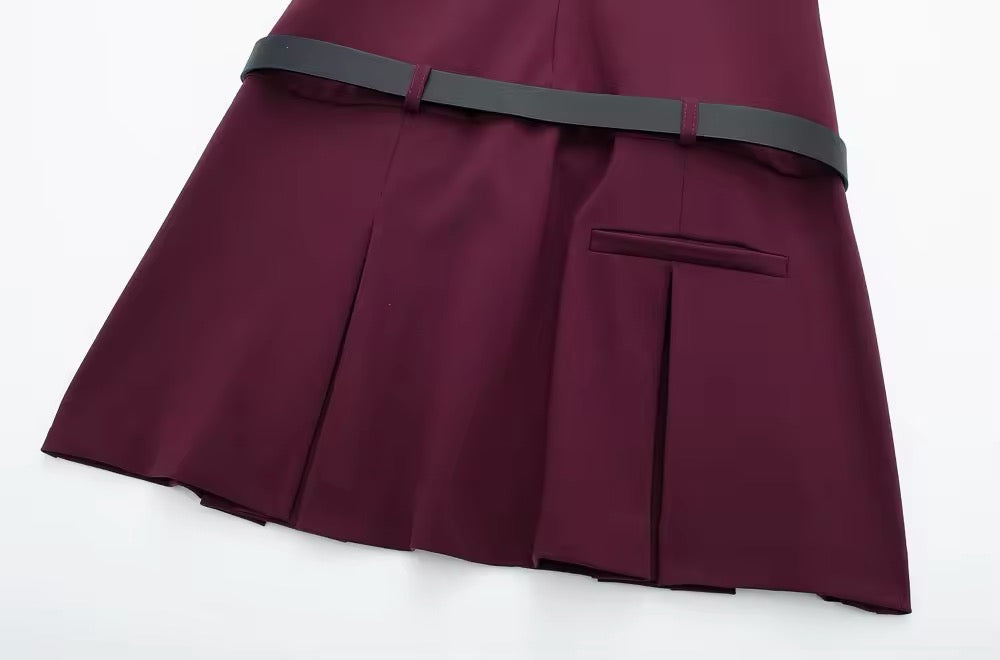 Plissiertes Mini-Kleid