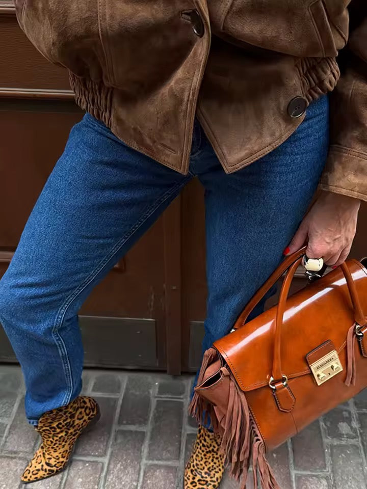Braune Kurzjacke
