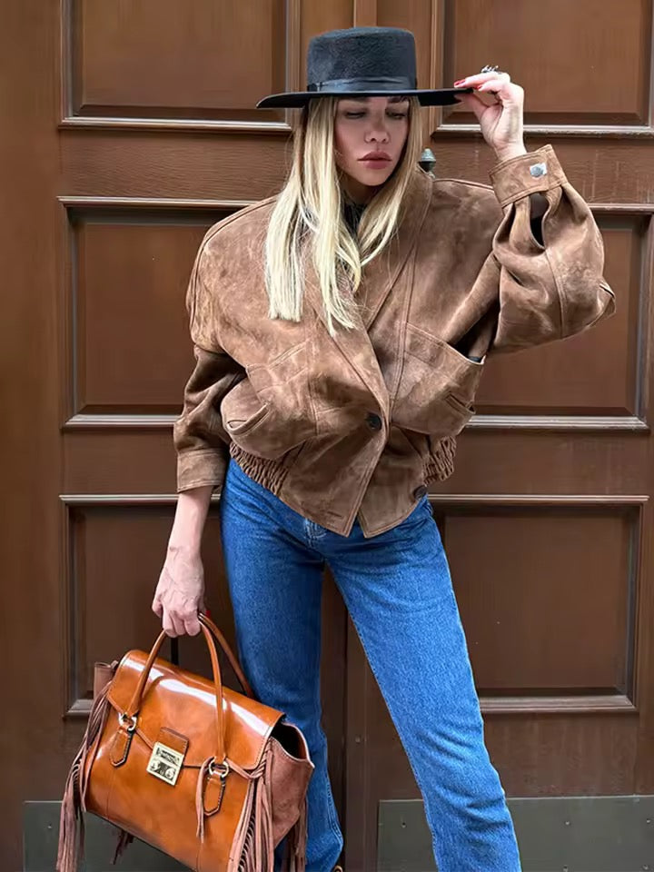 Braune Kurzjacke
