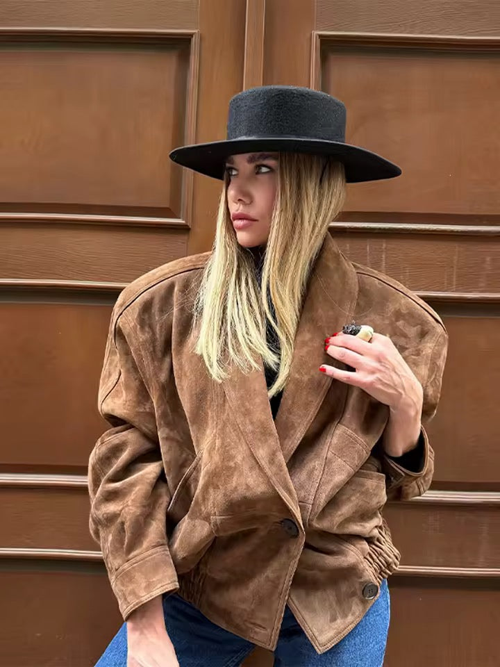Braune Kurzjacke