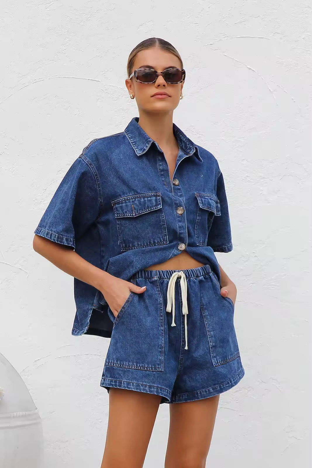 Denim-Zweiteiler