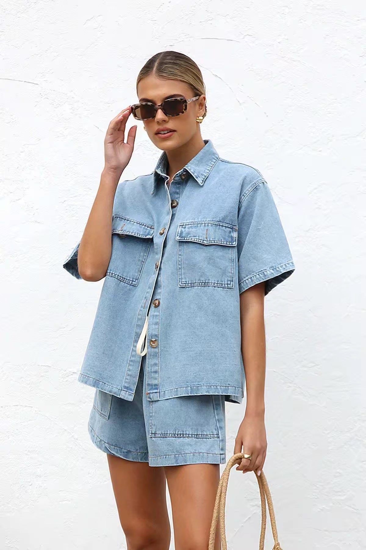 Denim-Zweiteiler