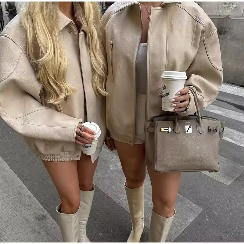 Lederjacke