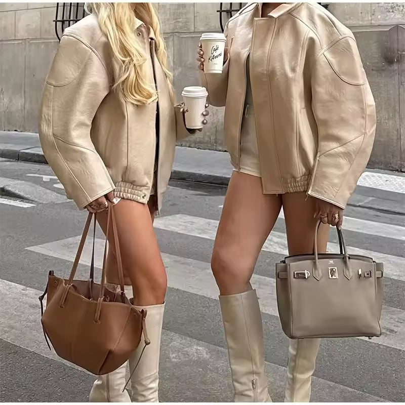 Lederjacke