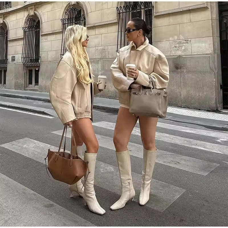 Lederjacke