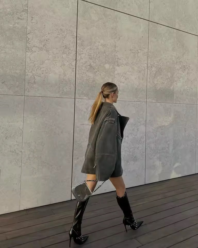 Wildlederjacke