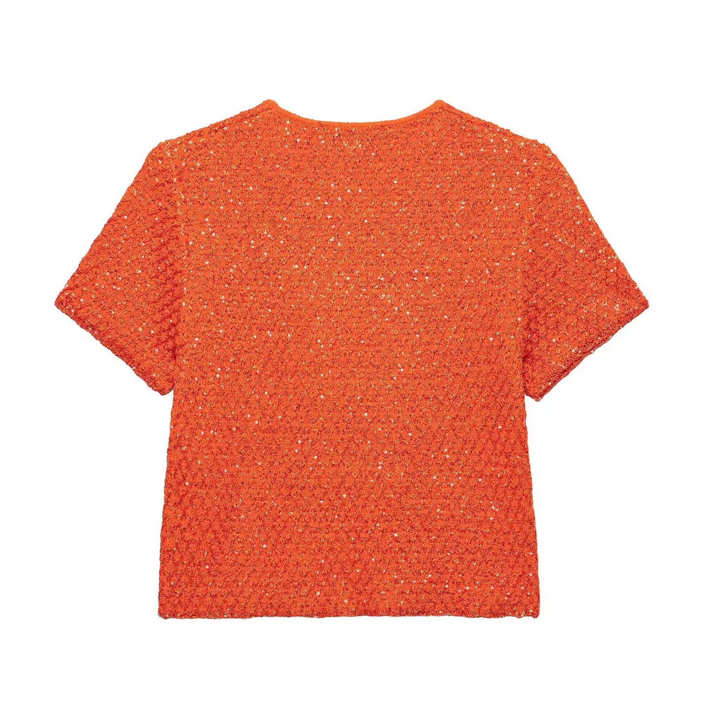 Pailletten-Strickjacke