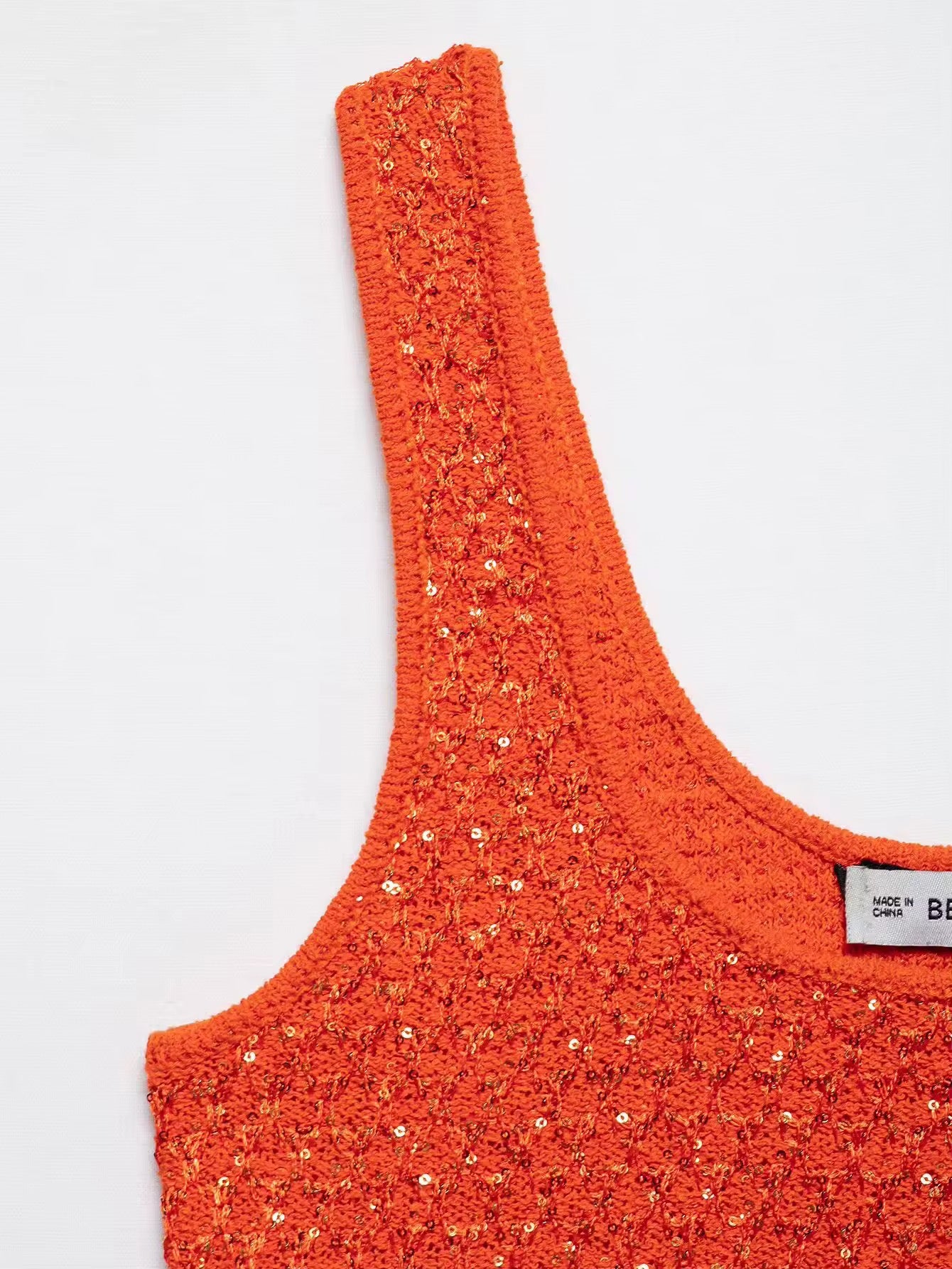 Pailletten-Strickjacke