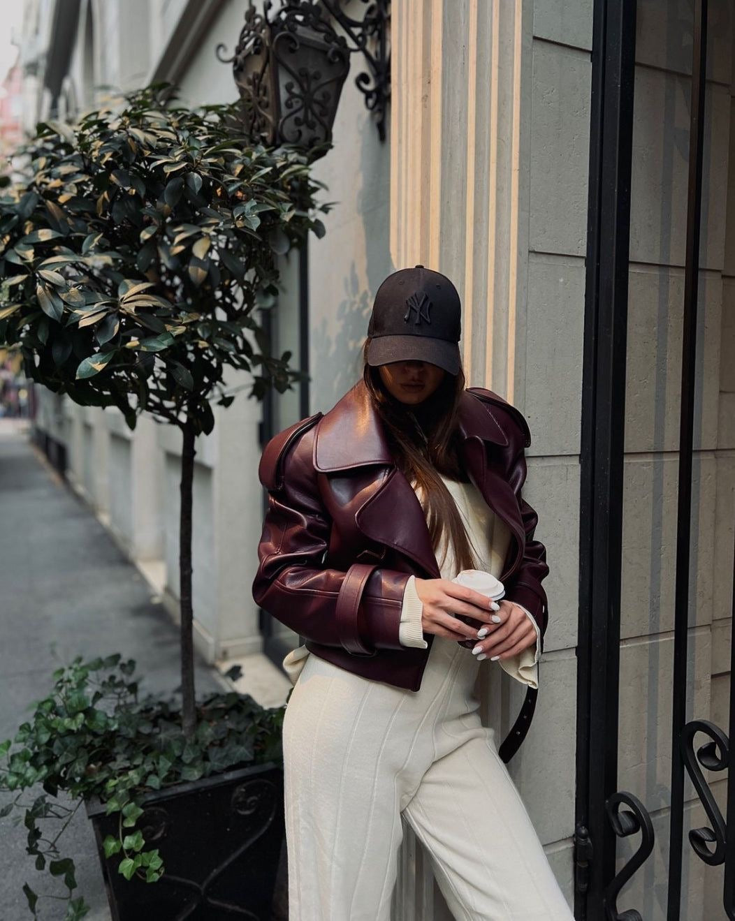 Lederjacke