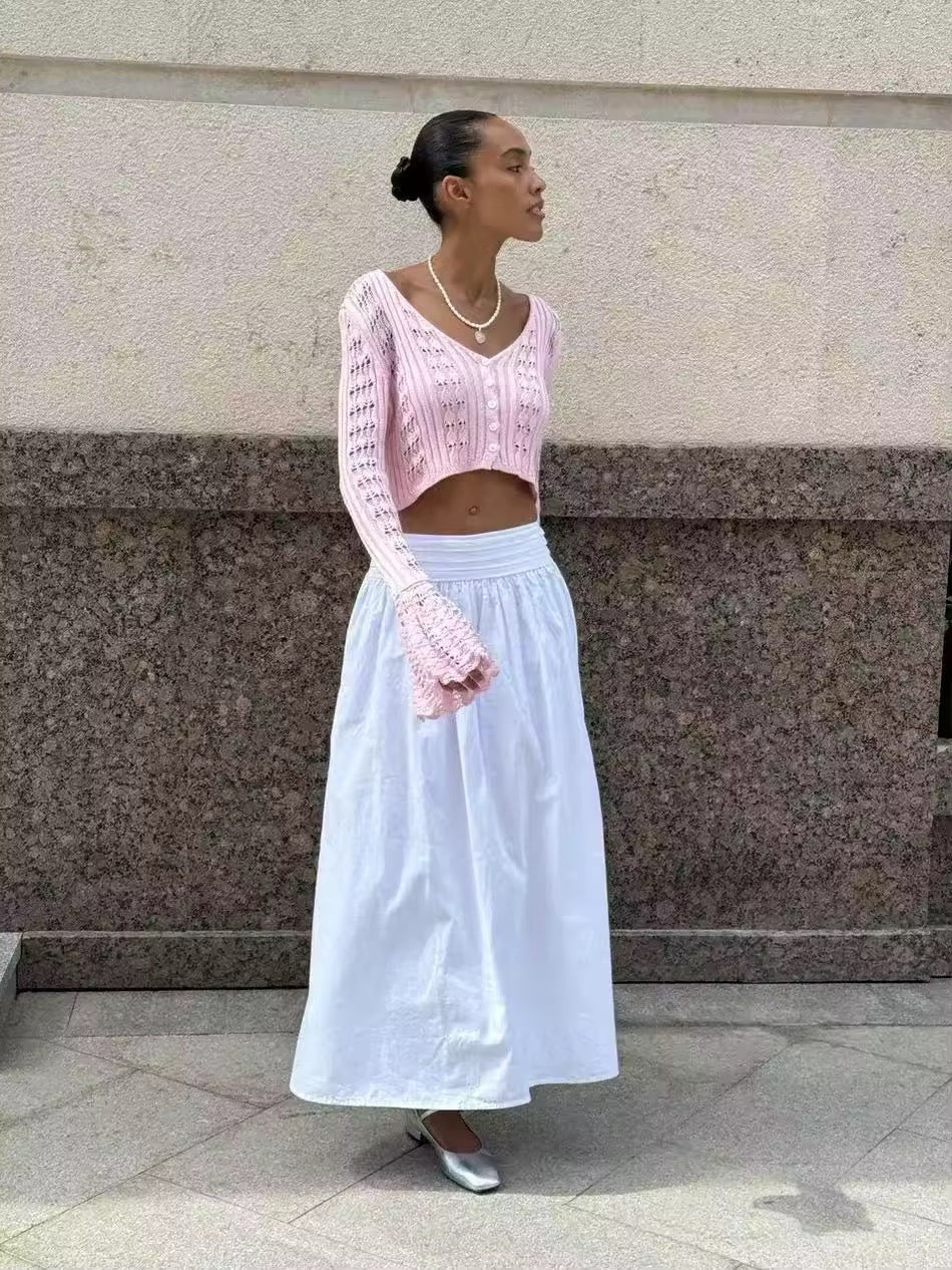 Cropped Strickjacke
