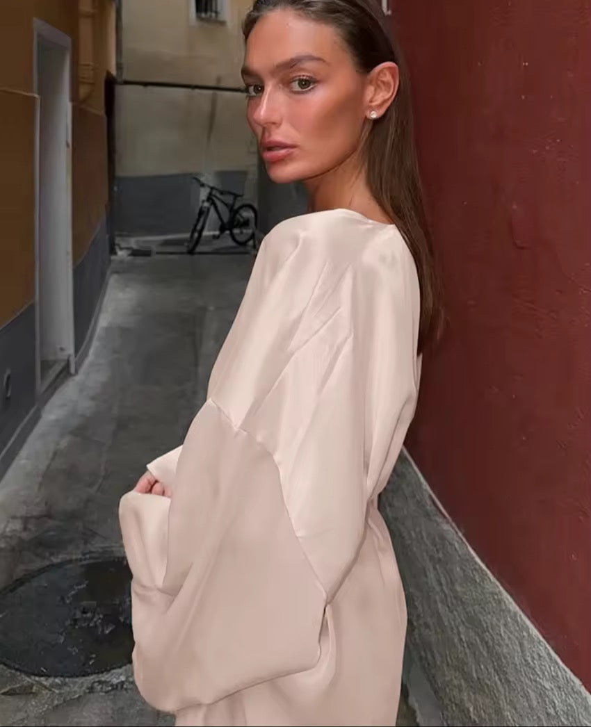 Satin-Zweiteiler-Set