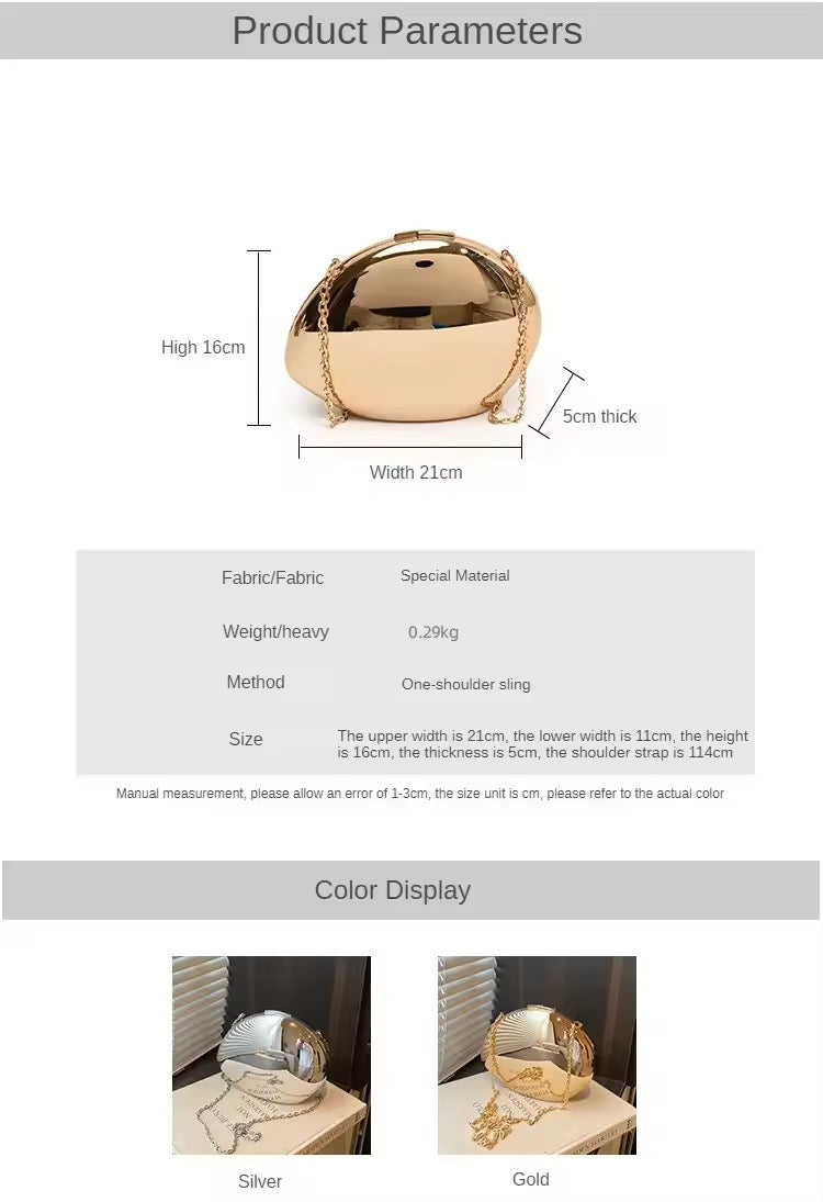 Glänzende Abendtasche