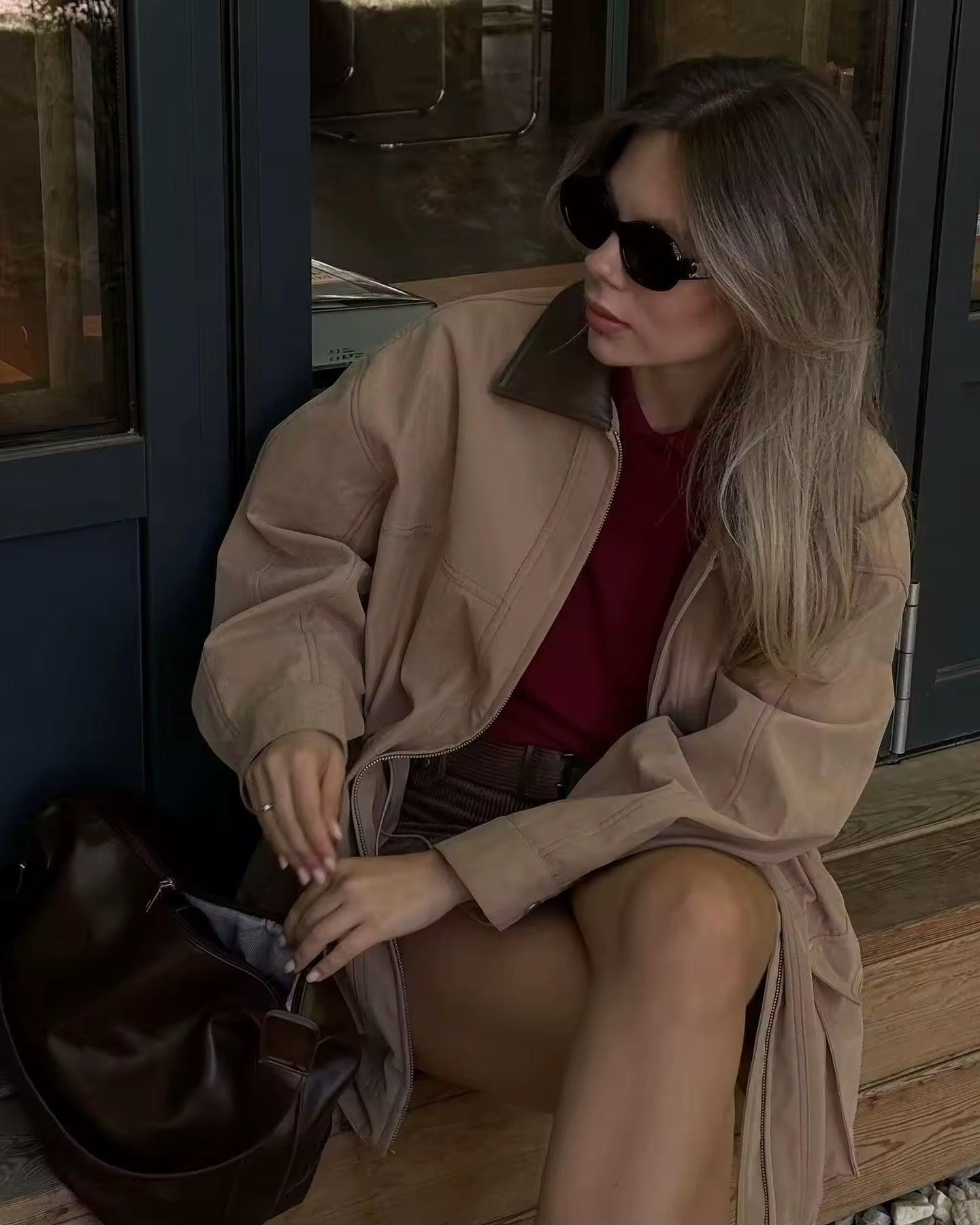 Wildleder-Look