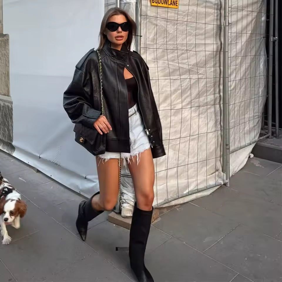 Lederjacke