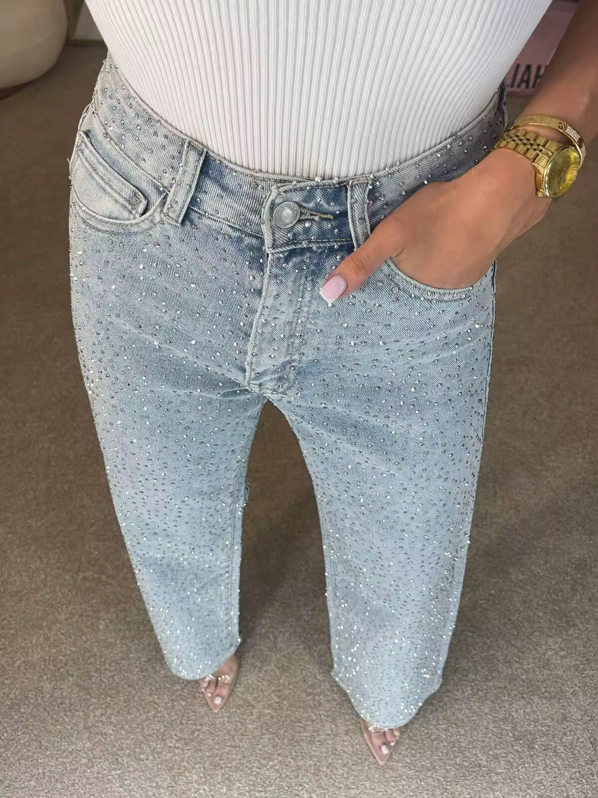 Denim-Hosen