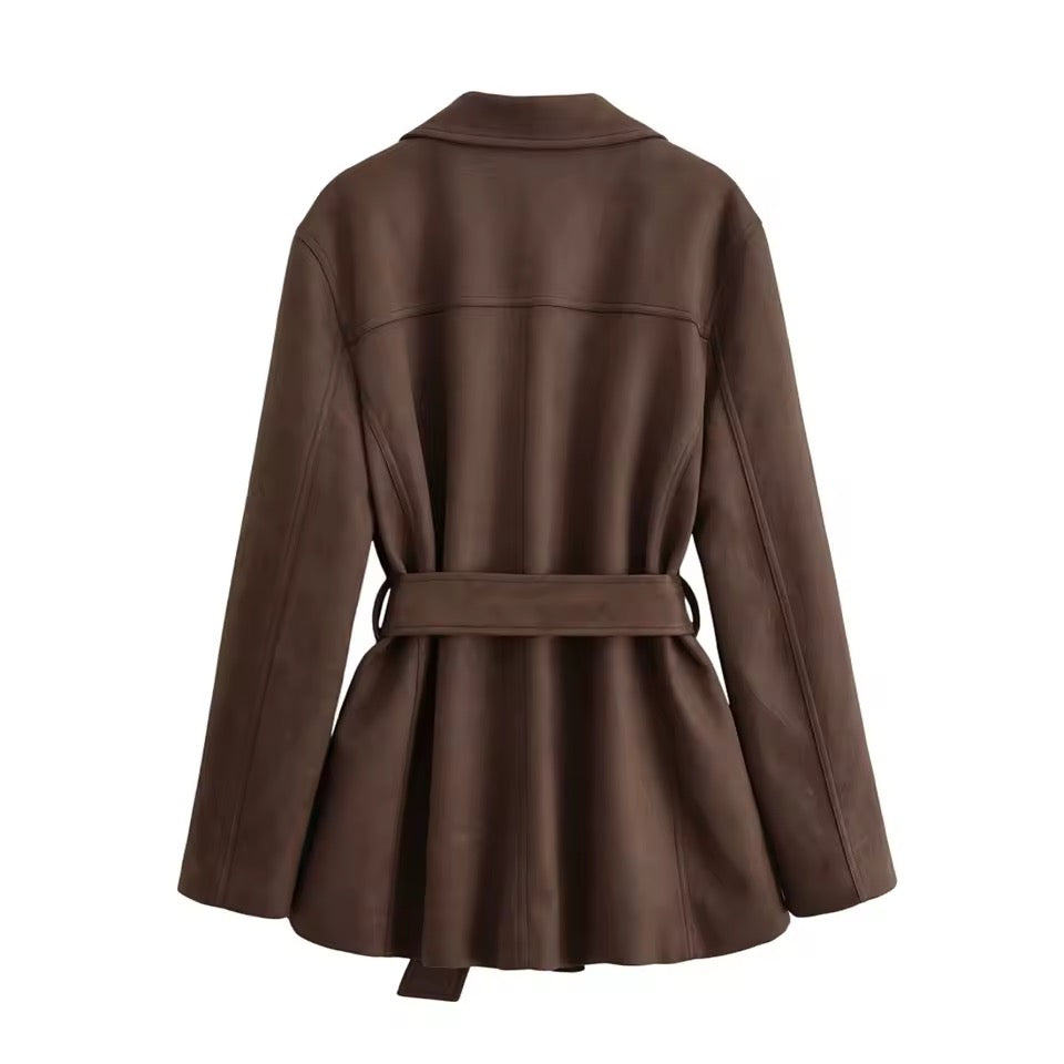Windjacke aus Wildleder