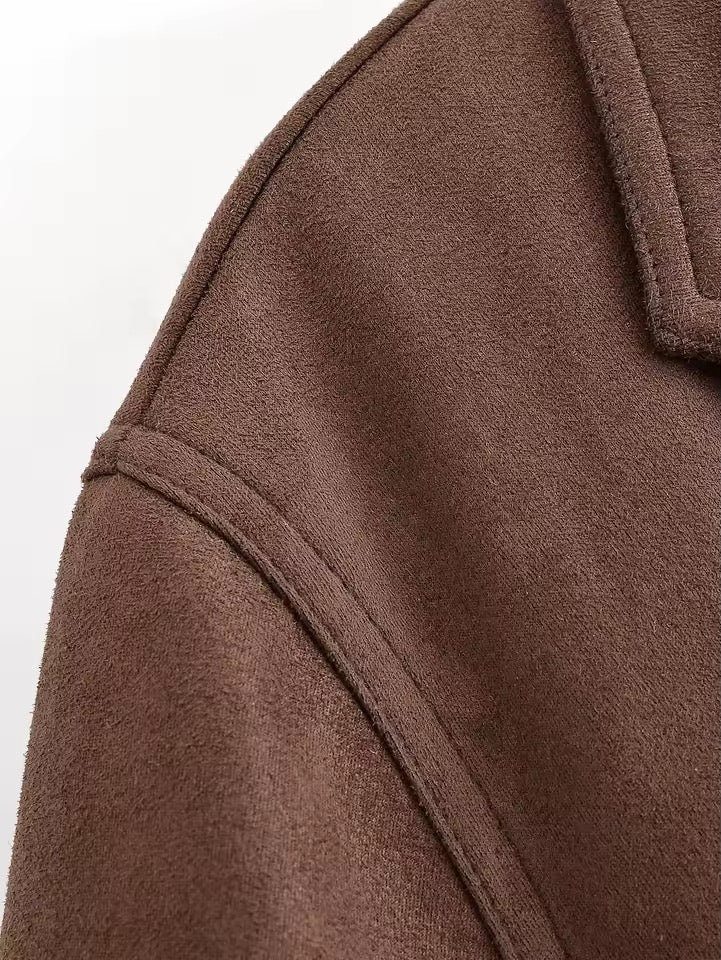 Windjacke aus Wildleder