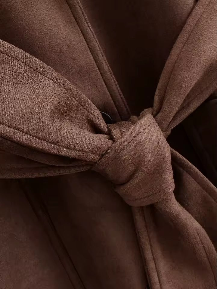 Windjacke aus Wildleder