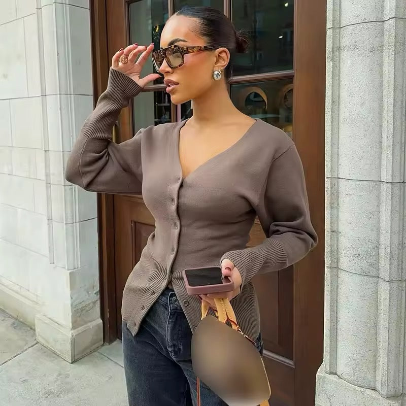 Vintage-Strickjacke
