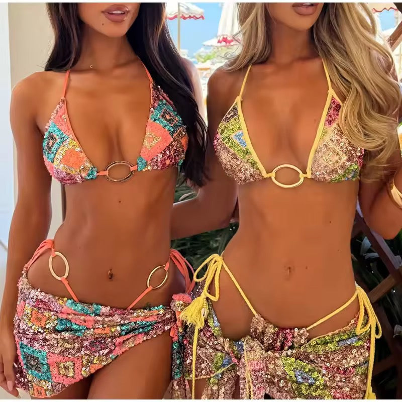 3-teiligen Bikini-Set
