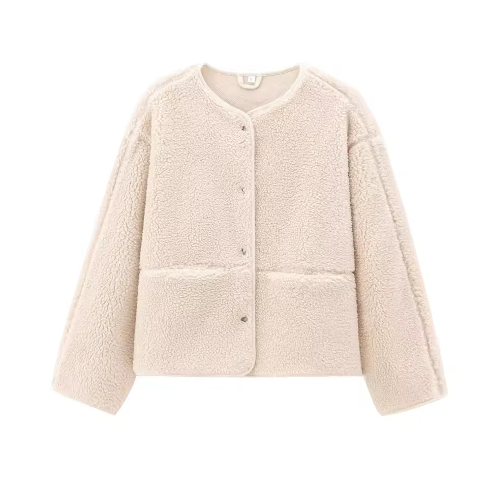 Teddy-Samt Jacke