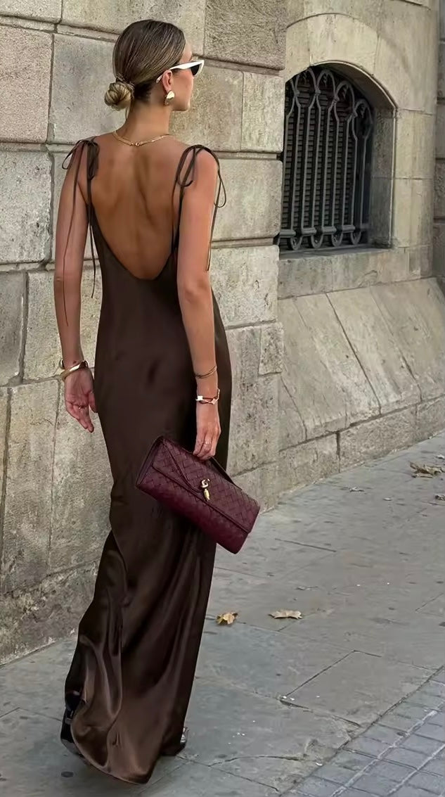 Satin Kleid