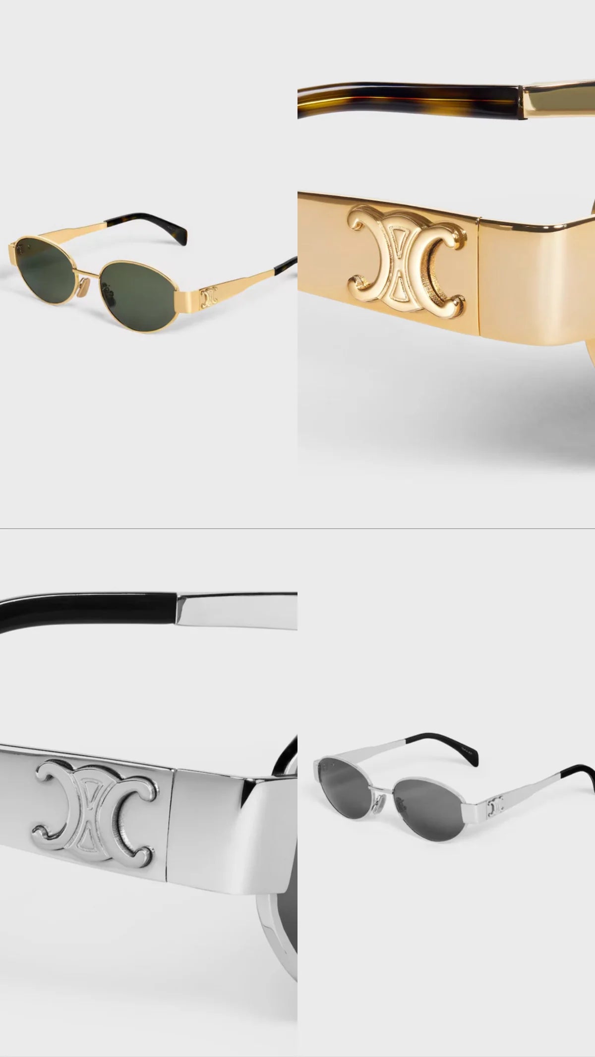 Retro Oval Sonnenbrille