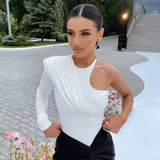 Einfarbiger Bodycon Overall