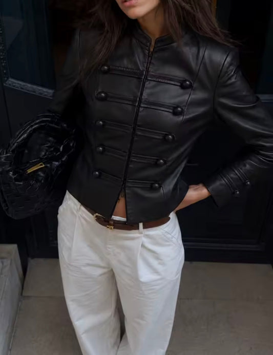 Kunstleder Jacke