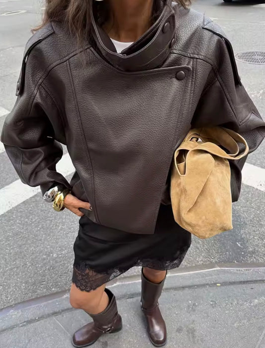 Kunstleder Jacke