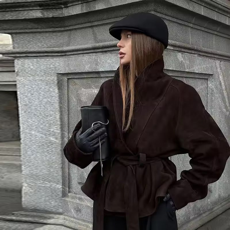 Herbst-Wildlederjacke