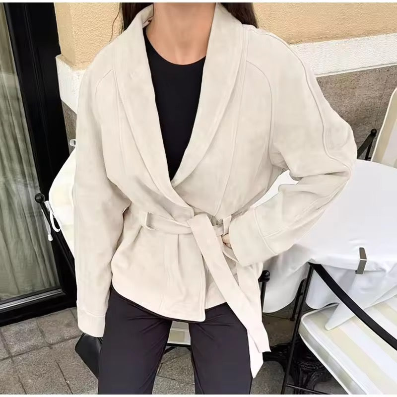 Herbst-Wildlederjacke