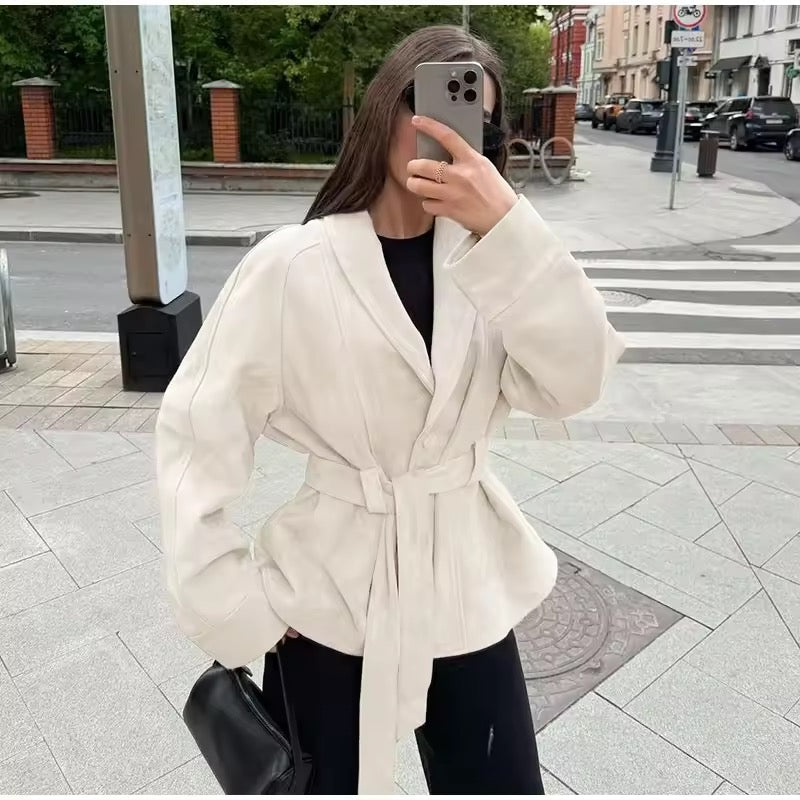 Herbst-Wildlederjacke