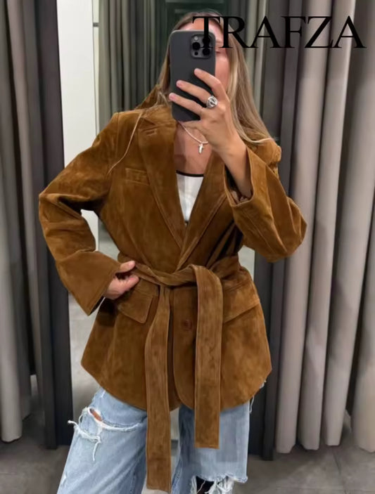 Wildleder-Blazer