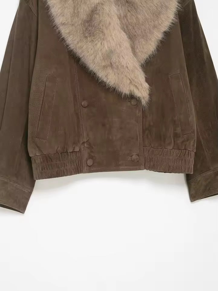 Wildlederjacke