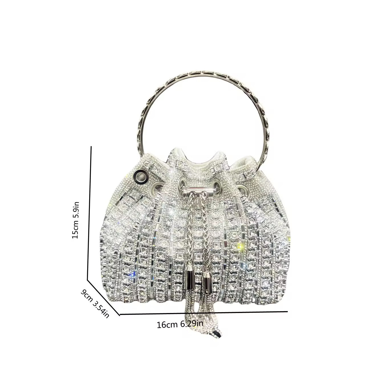Glitzer Handtasche