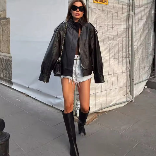 Lederjacke