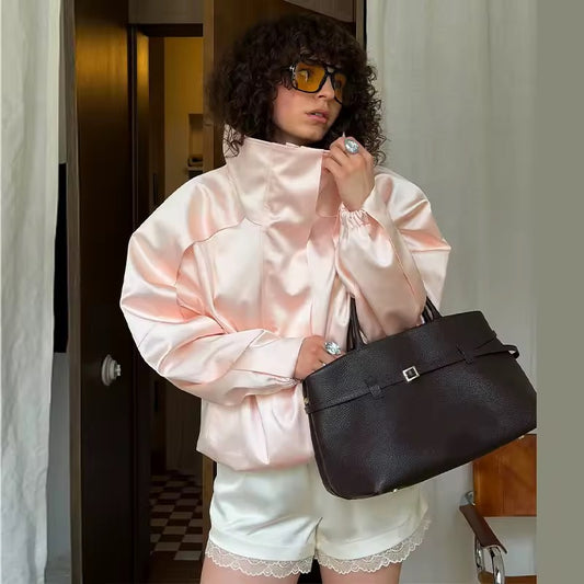 Satin-Jacke
