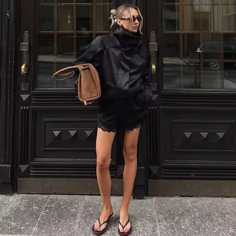 Satin-Jacke