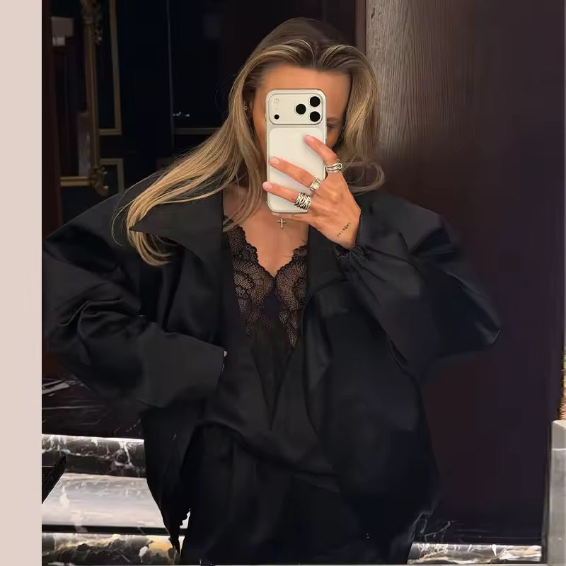 Satin-Jacke