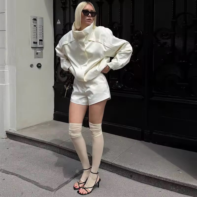 Satin-Jacke