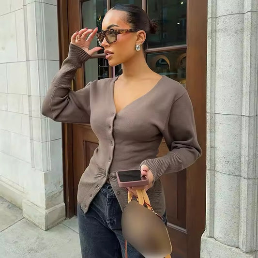 Vintage-Strickjacke