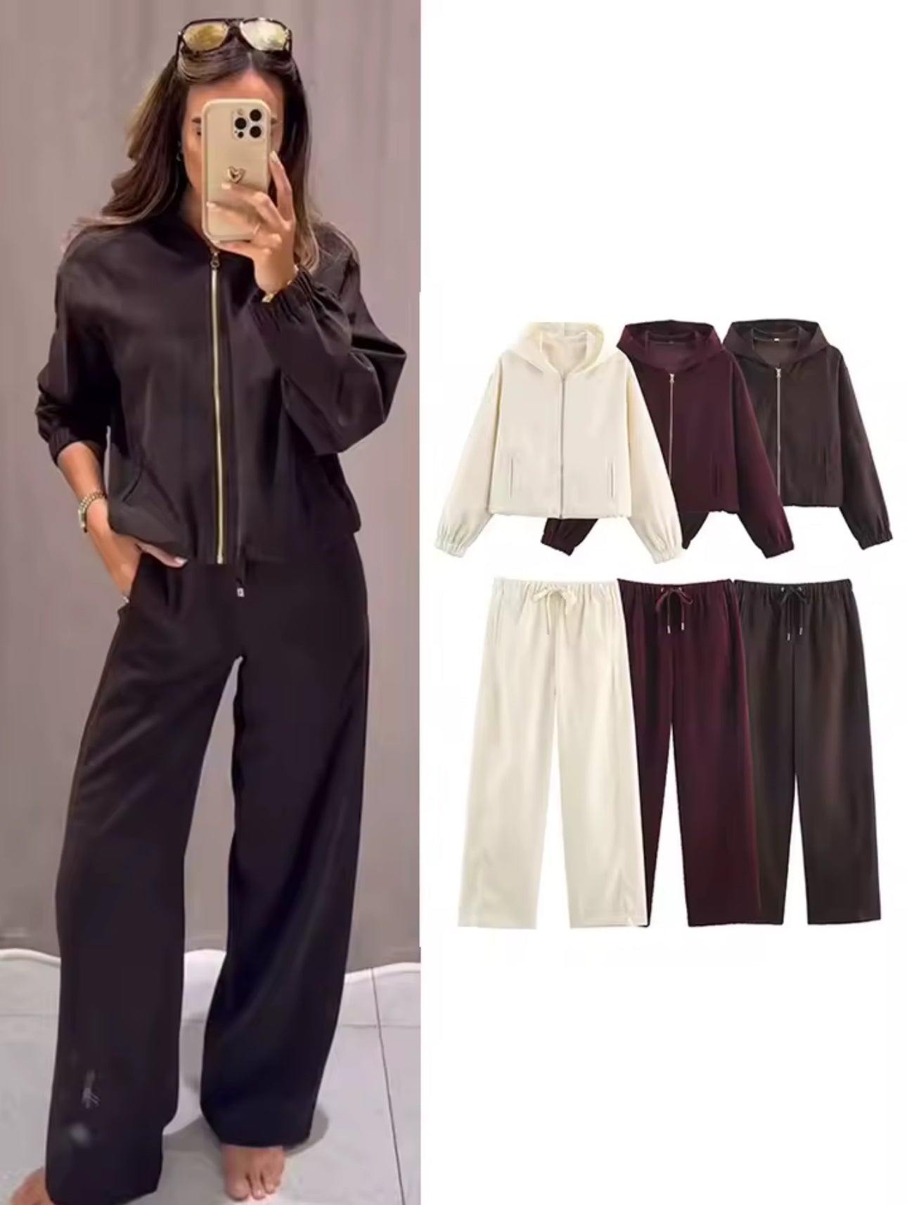 Sweatshirt-Hosenanzug