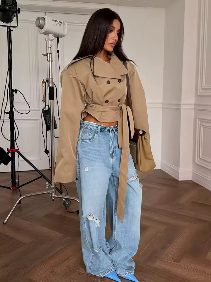 Kurzer Trenchcoat