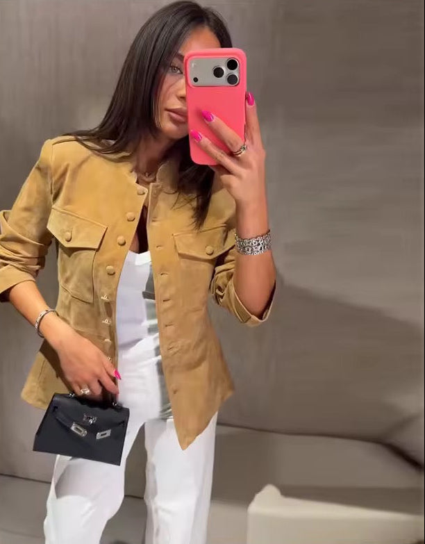 Wildlederjacke