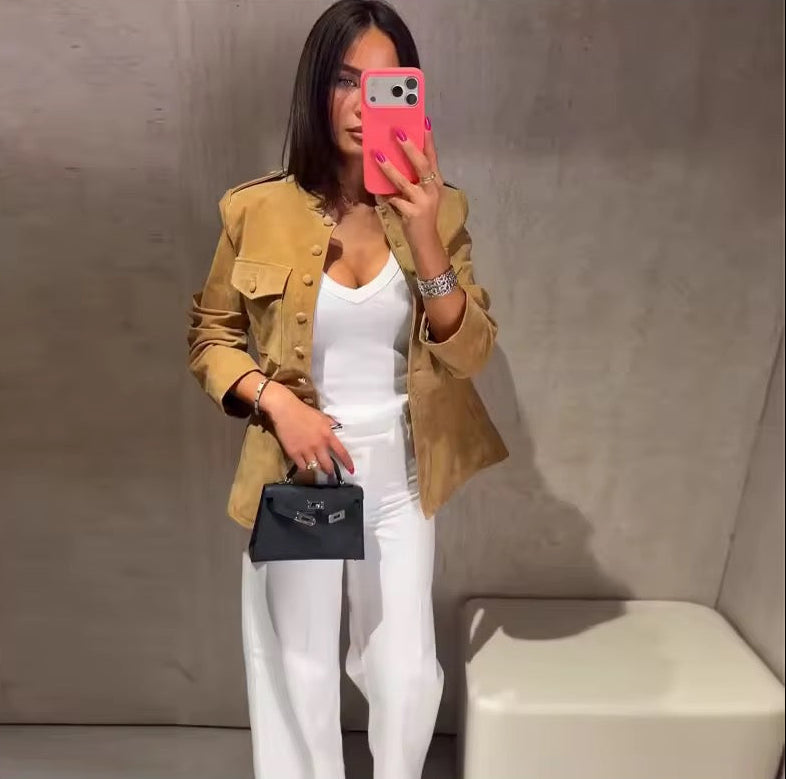 Wildlederjacke