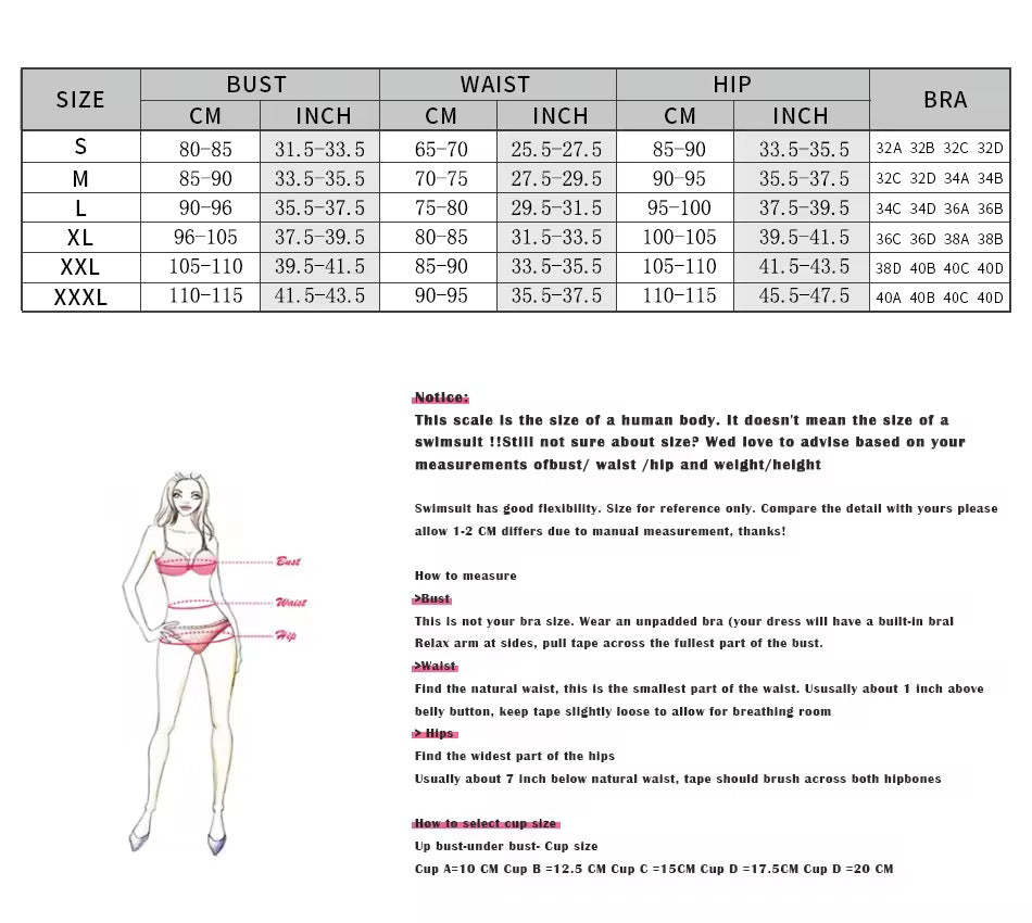 3-teiligen Bikini-Set
